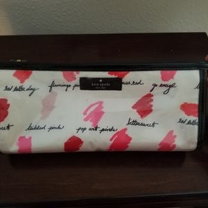 Kate Spade small make up or brushes bag